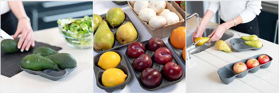 Cullen eco-friendly packaging for fruit vegetables moulded pulp moulded fibre Cullen